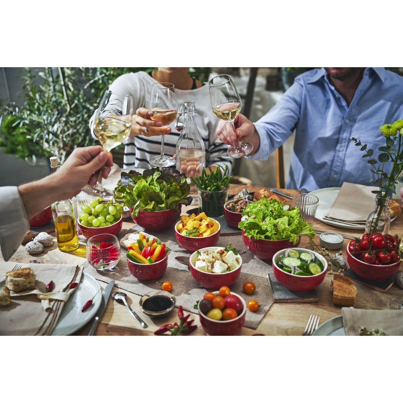 Keramičke zdjelice 14 cm set 4 dijela Cherry Red