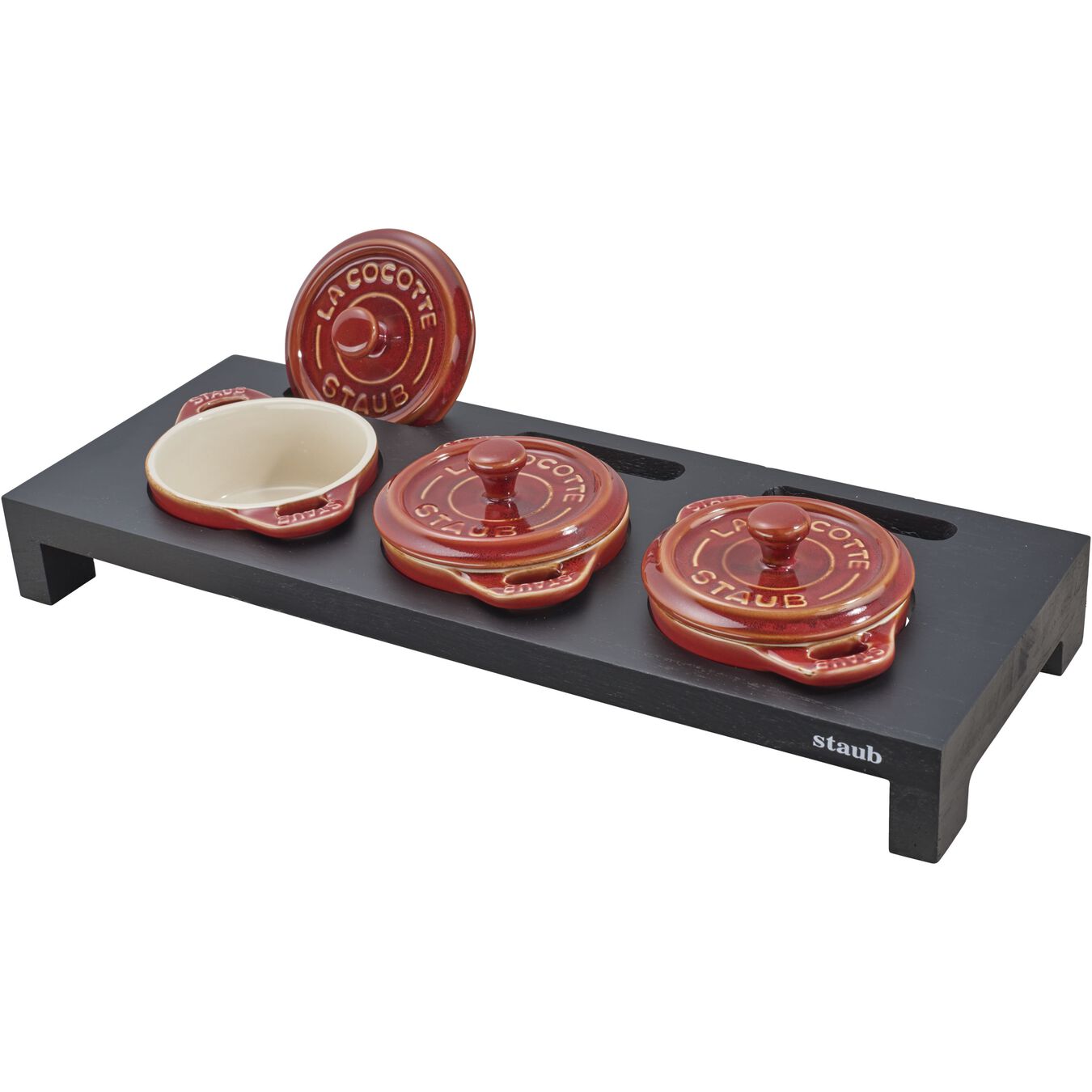 Stalak za 3 mini La Cocotte 42 x 16 cm