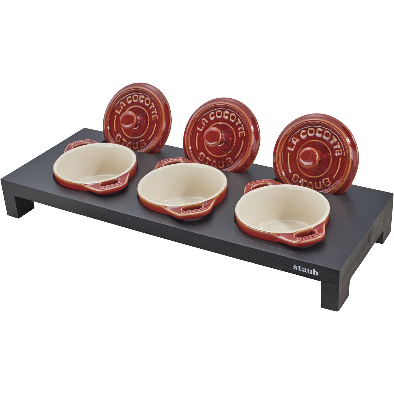 Stalak za 3 mini La Cocotte 42 x 16 cm