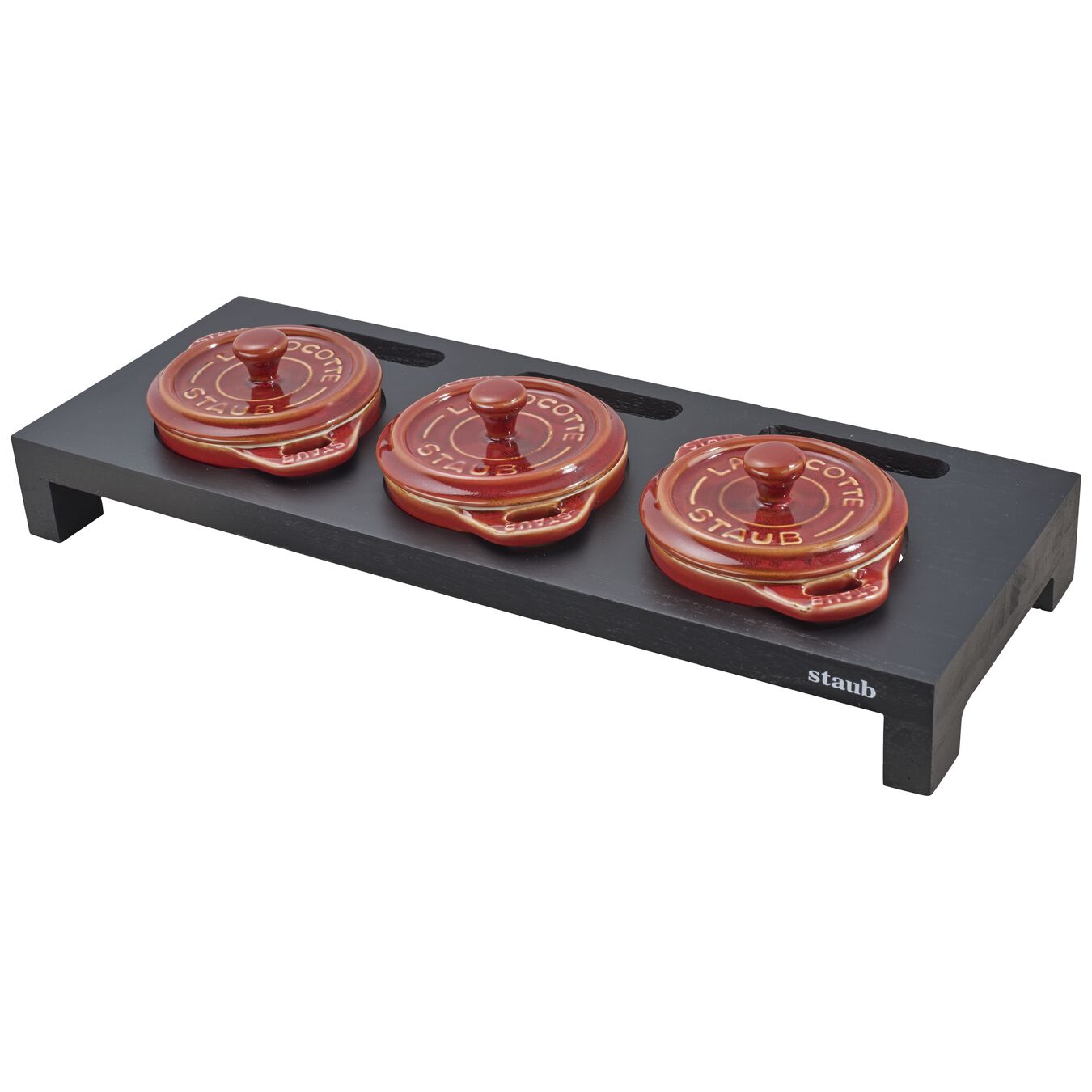 Stalak za 3 mini La Cocotte 42 x 16 cm