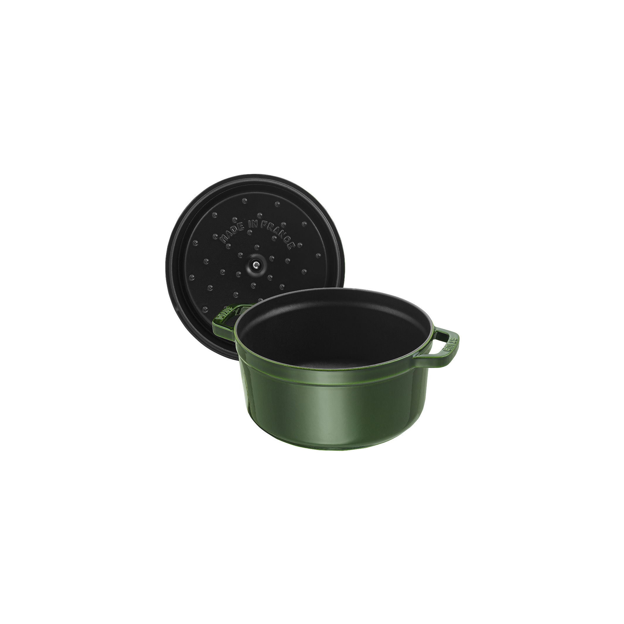 Gusana šerpa LA COCOTTE 24 cm okrugla Basil Green