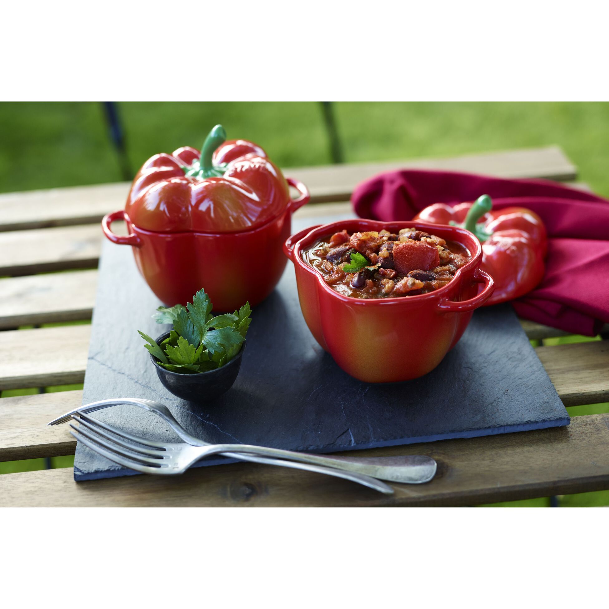 Keramička LA COCOTTE 11 cm paprika Orange Red