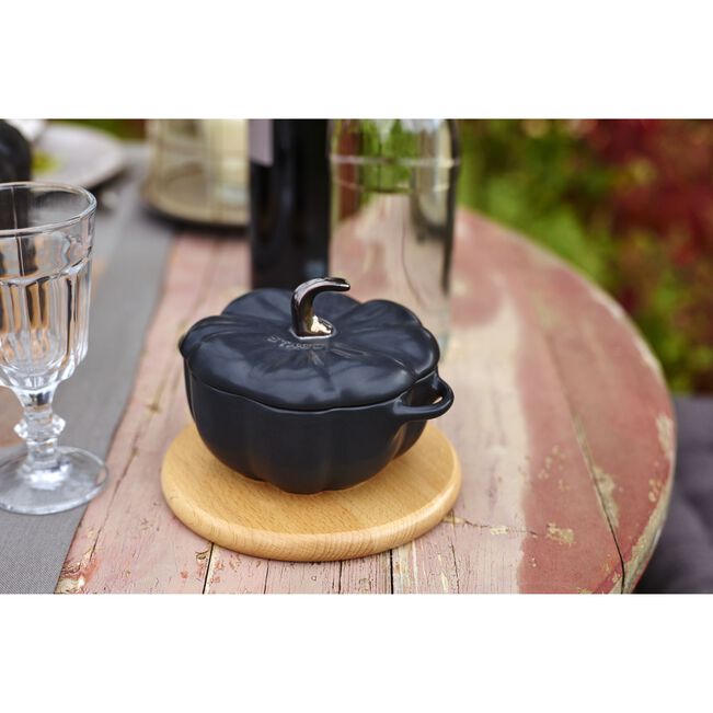 Keramička LA COCOTTE 15 cm tikva Black