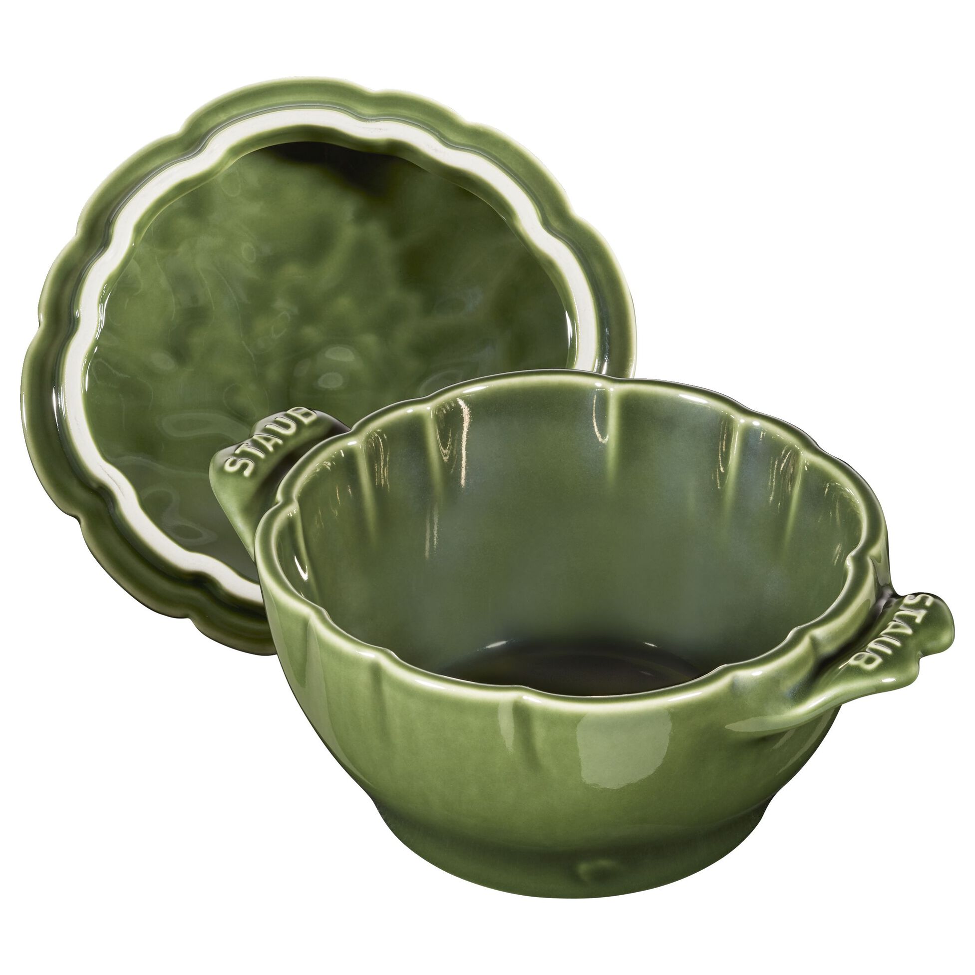 Keramička LA COCOTTE 13 cm artičoka Basil Green