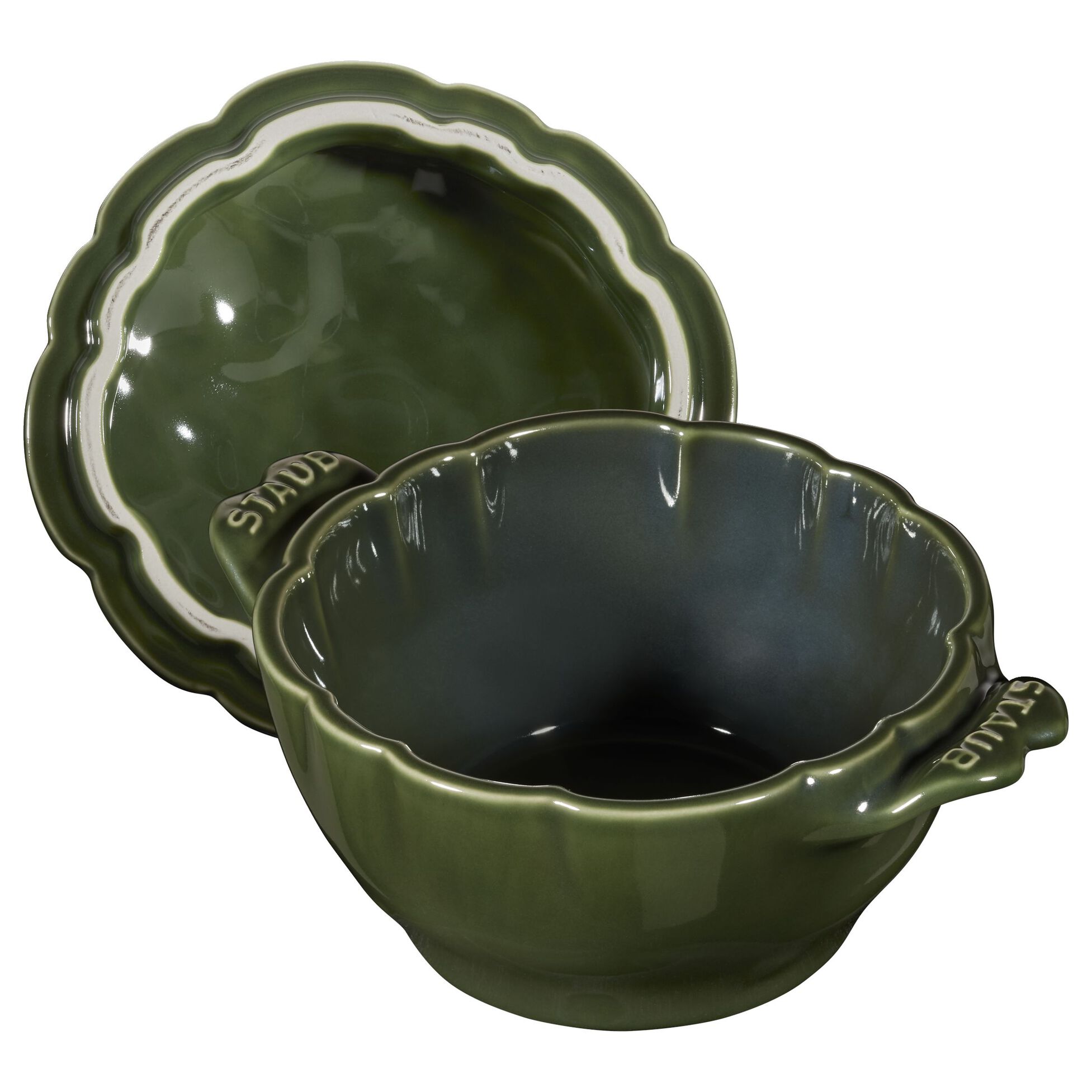 Keramička LA COCOTTE 13 cm artičoka Basil Green
