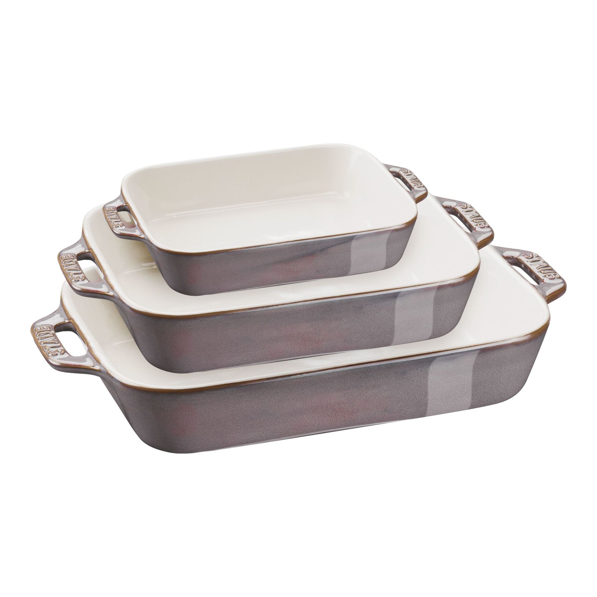 Keramički pekači set 3 dijela Antique Grey