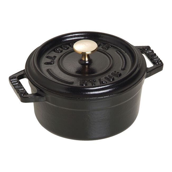Gusana mini LA COCOTTE 10 cm okrugla Black