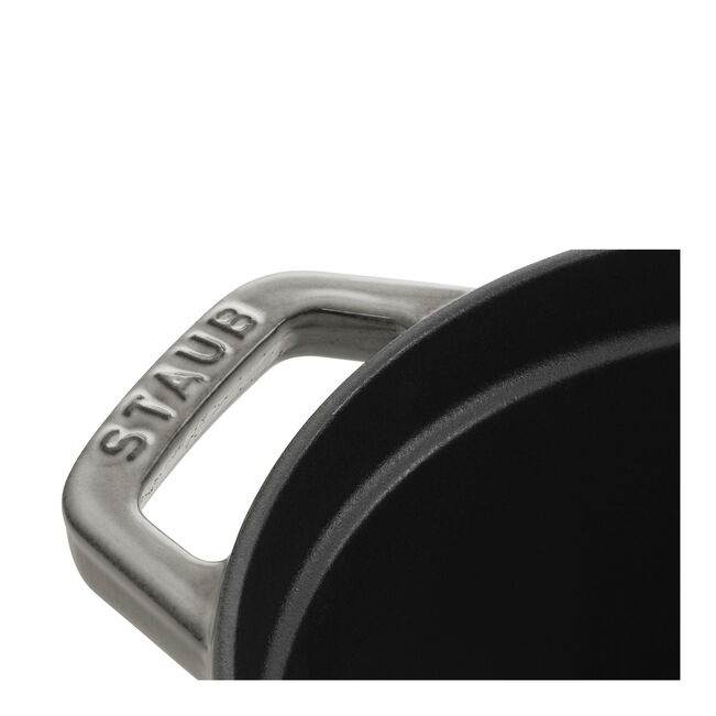 Gusana šerpa LA COCOTTE 37 cm ovalna Graphite Grey