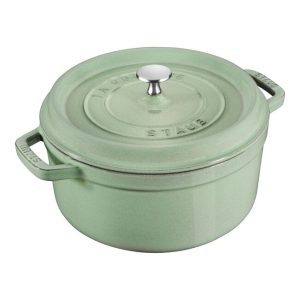 Gusana šerpa LA COCOTTE 24 cm okrugla Sage Green