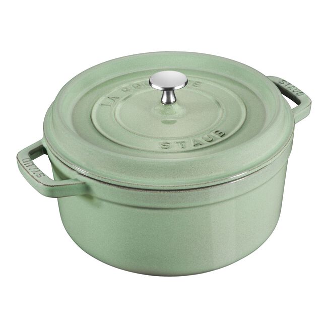 Gusana šerpa LA COCOTTE 24 cm okrugla Sage Green