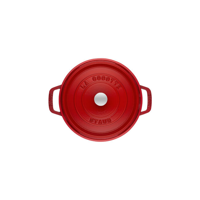 Gusana šerpa LA COCOTTE 30 cm okrugla Cherry Red
