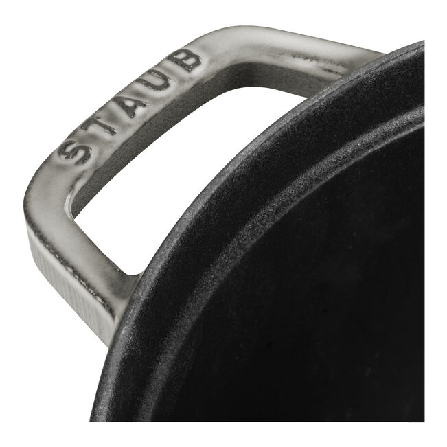 Gusana šerpa LA COCOTTE 30 cm okrugla Graphite Grey