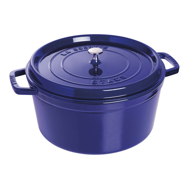 Gusana šerpa LA COCOTTE 30 cm okrugla Dark Blue