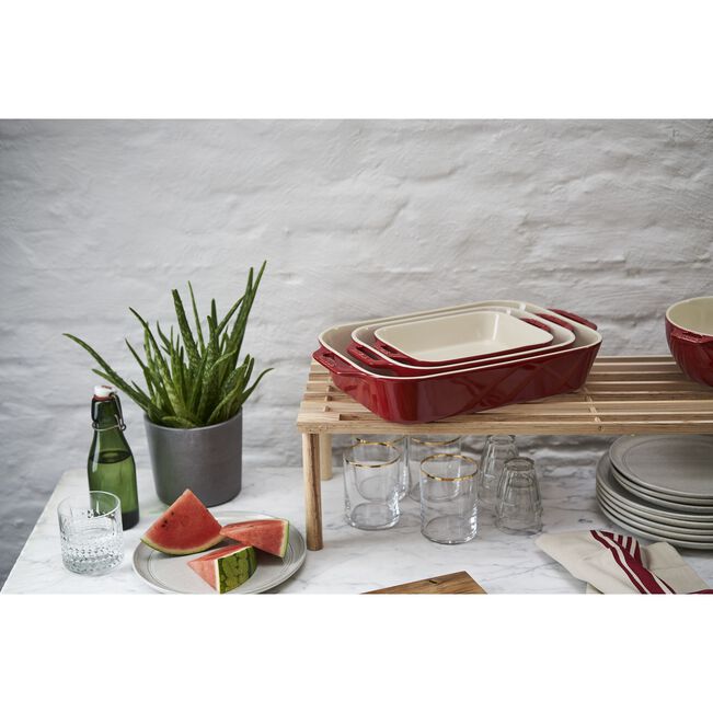 Keramički pekači set 3 dijela Cherry Red