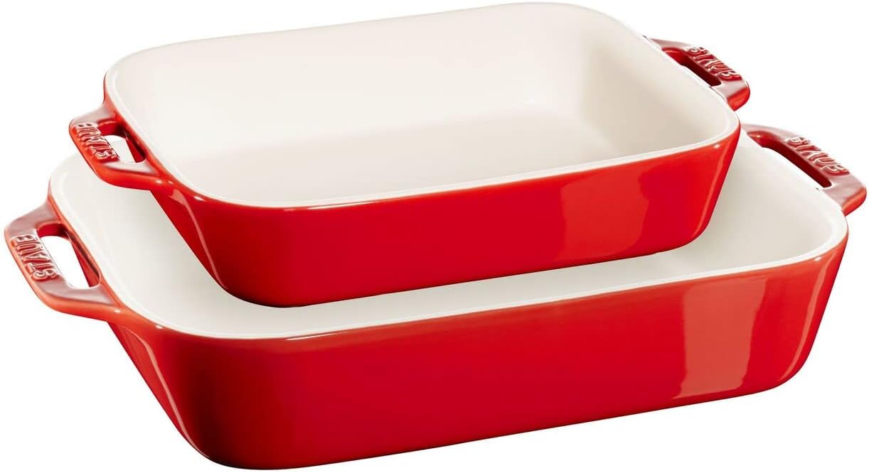 Keramički pekači set 2 dijela Cherry Red