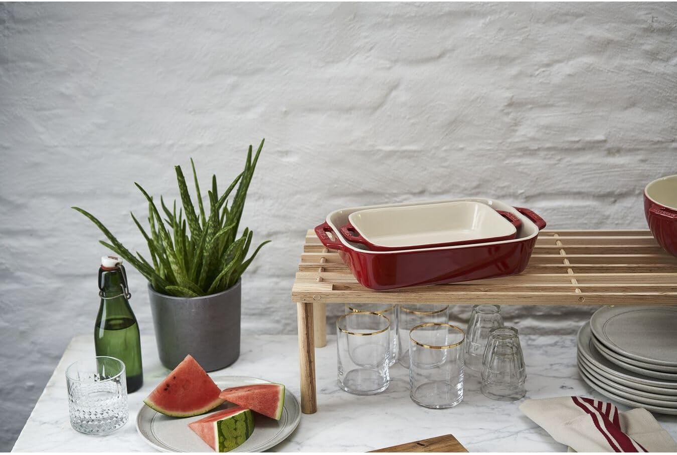 Keramički pekači set 2 dijela Cherry Red