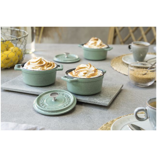 Gusana mini LA COCOTTE 10 cm okrugla Sage Green