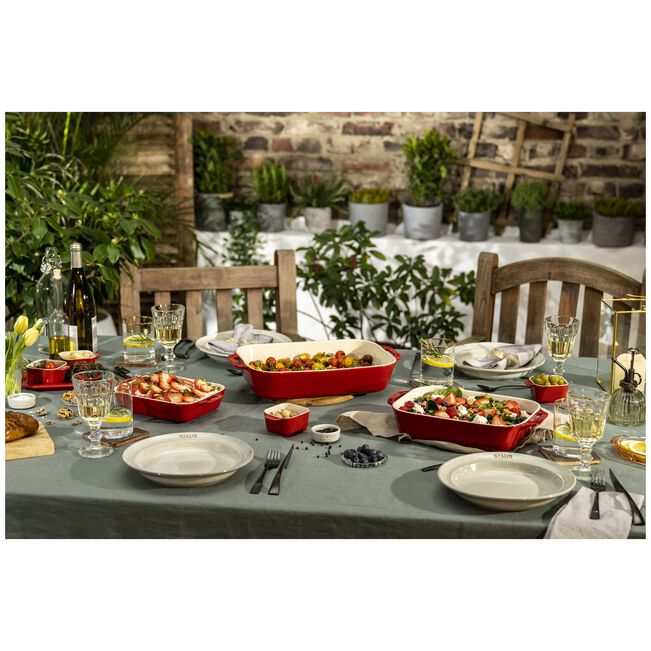 Keramički pekači set 3 dijela Cherry Red