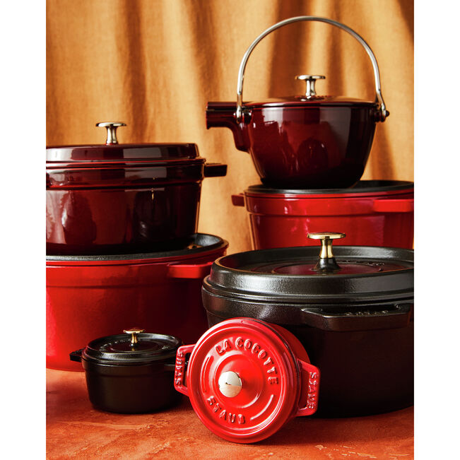 Gusana šerpa LA COCOTTE 30 cm okrugla Cherry Red