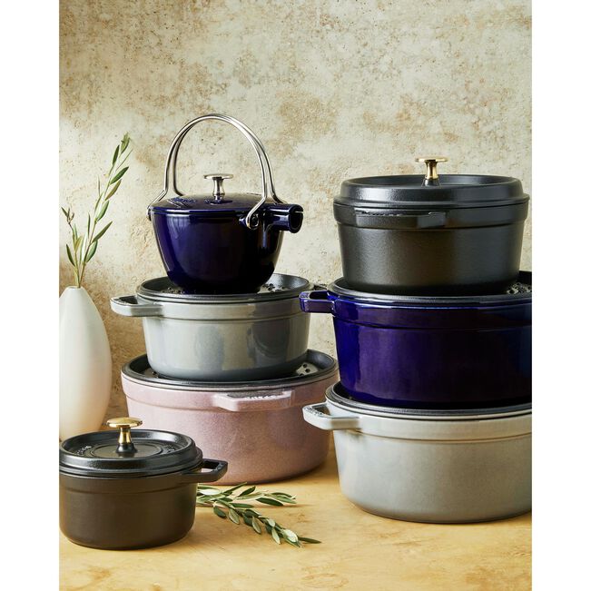Gusana šerpa LA COCOTTE 30 cm okrugla Dark Blue