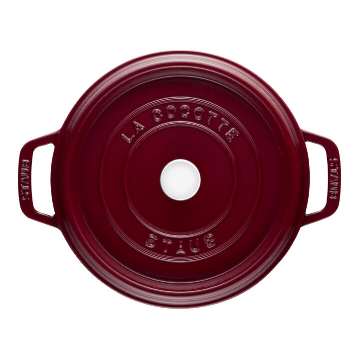 Gusana šerpa LA COCOTTE 26 cm okrugla Cranberry