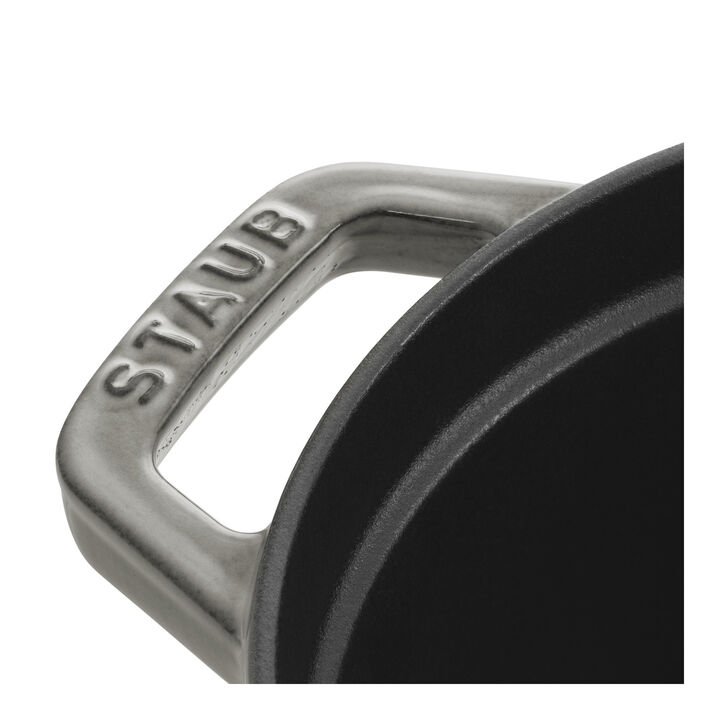 Gusana šerpa LA COCOTTE 29 cm ovalna Graphite Grey