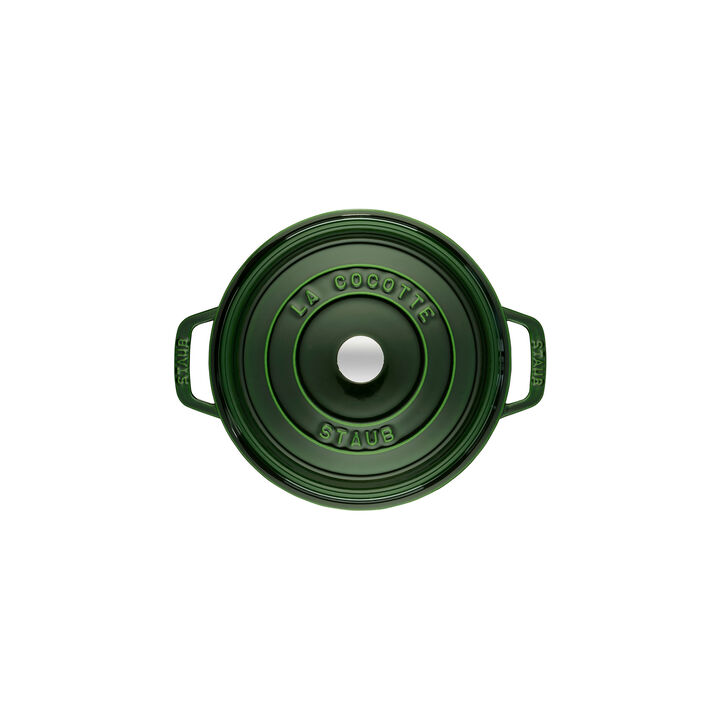 Gusana šerpa LA COCOTTE 24 cm okrugla Basil Green