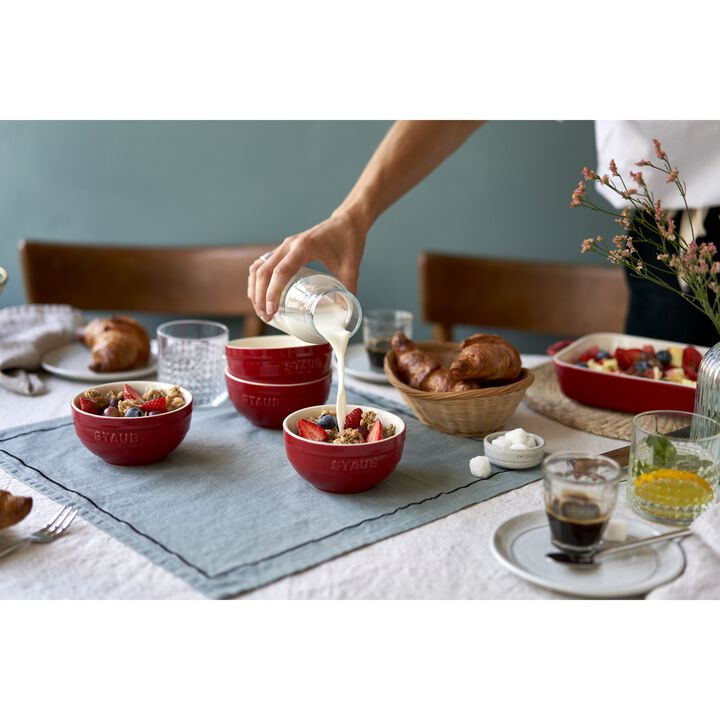 Keramičke zdjelice 12 cm set 4 dijela Cherry Red