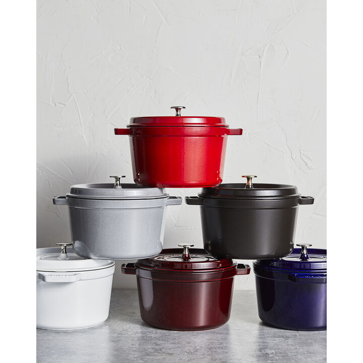 Gusana šerpa LA COCOTTE 24 cm okrugla Black