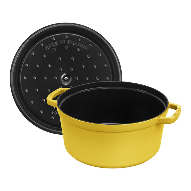 Gusana šerpa LA COCOTTE 28 cm okrugla Citron