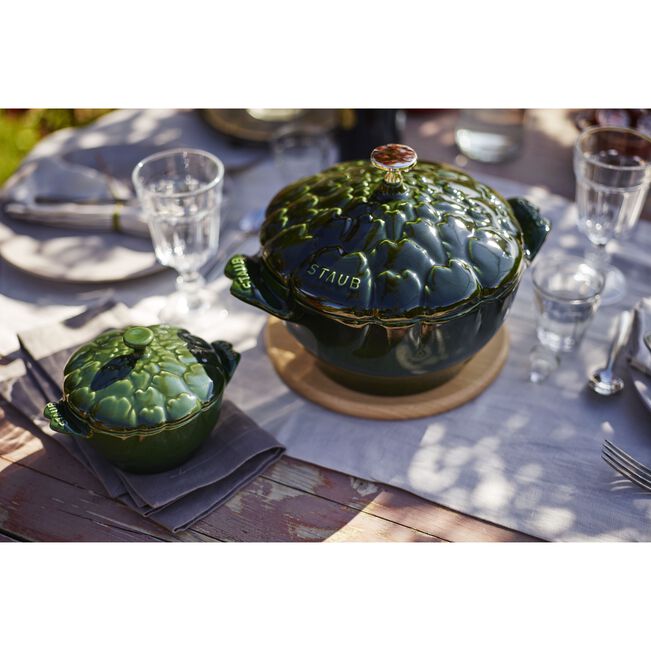 Gusana šerpa La Cocotte 22 cm artičoka Basil Green