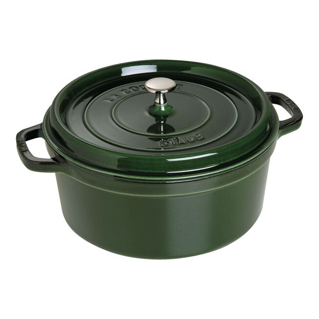 Gusana šerpa La Cocotte 28 cm okrugla Basil Green