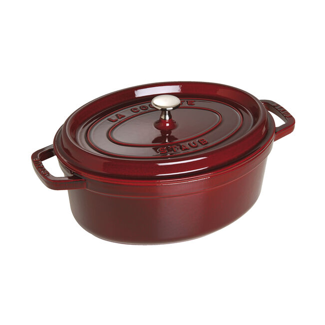Gusana šerpa La Cocotte 33 cm ovalna Grenadine Red