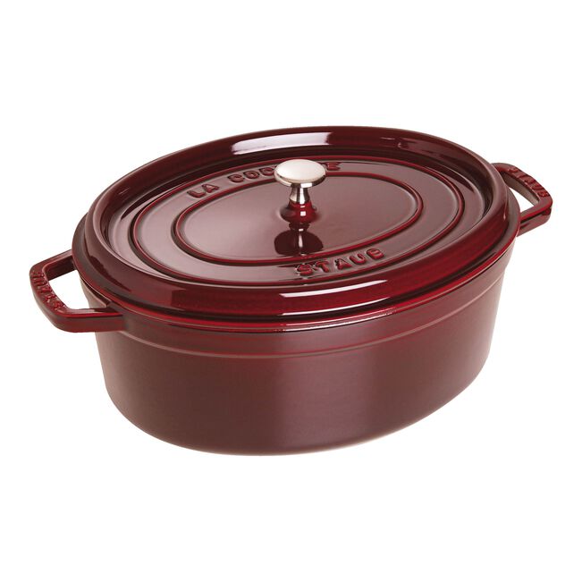 Gusana šerpa La Cocotte 33 cm ovalna Grenadine Red