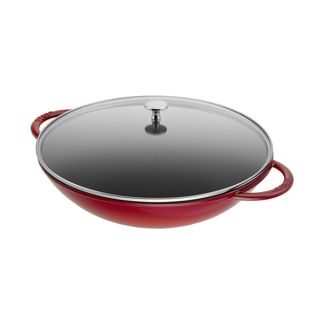 Gusani wok sa poklopcem 37 cm Cherry Red