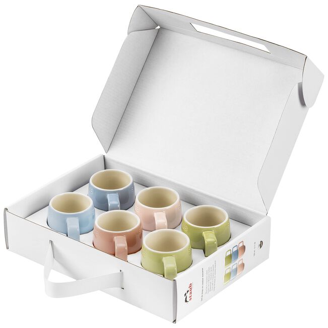 Keramičke šoljice 100 ml set 6 dijelova Macaron
